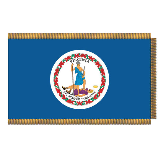 4' x 6' Pole Hem and Fringe Nylon State Flags