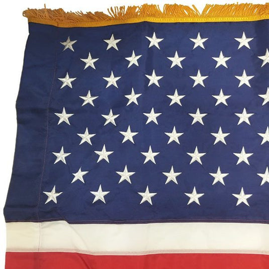 4' x 6' U.S. Flag - Nylon - Pole Hem & Fringe