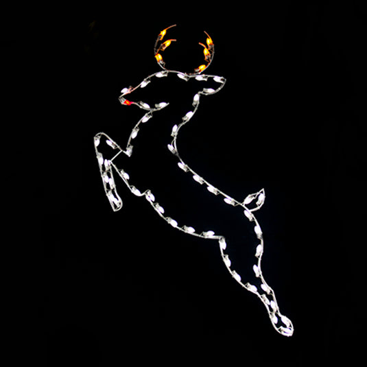 6 ft. Reindeer Silhouette Christmas Pole Mounted Decoration